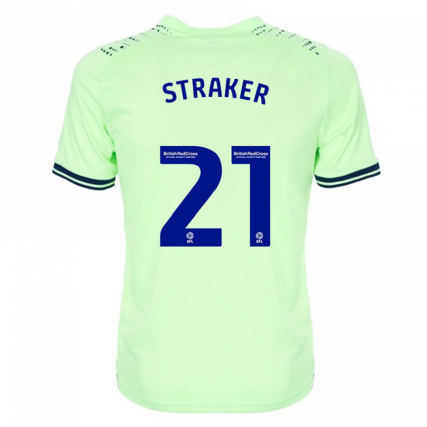 Hombre Fútbol Camiseta Jannelle Straker #21 Armada 2ª Equipación 2023/24 México