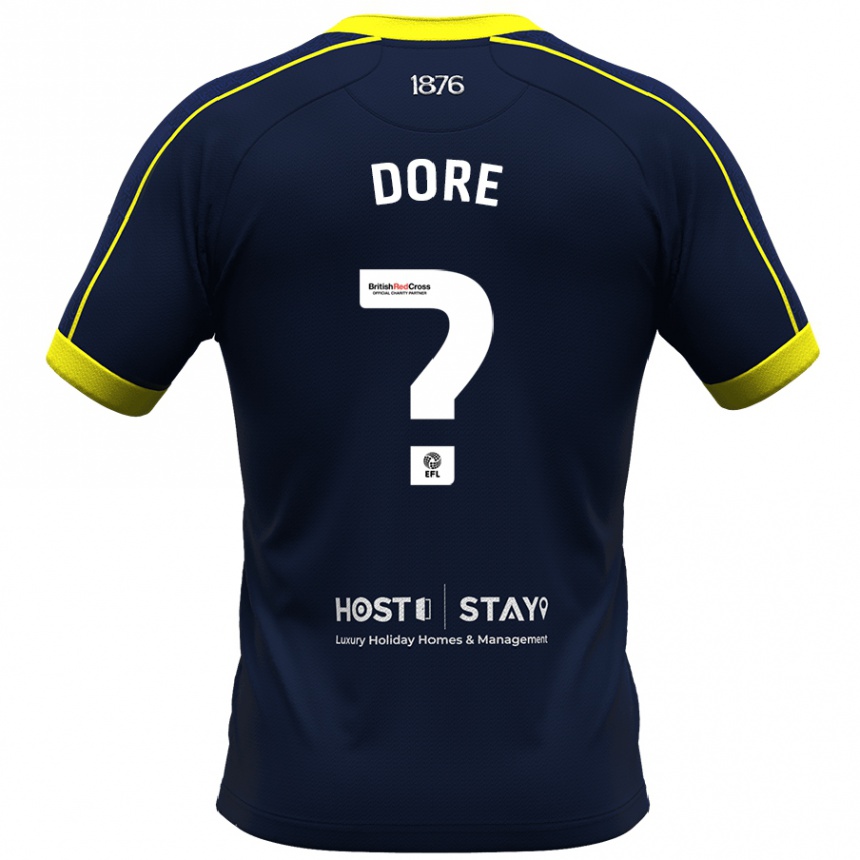 Hombre Fútbol Camiseta Addis Dore #0 Armada 2ª Equipación 2023/24 México