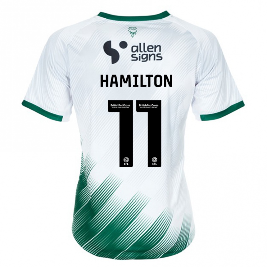 Hombre Fútbol Camiseta Ethan Hamilton #11 Blanco 2ª Equipación 2023/24 México