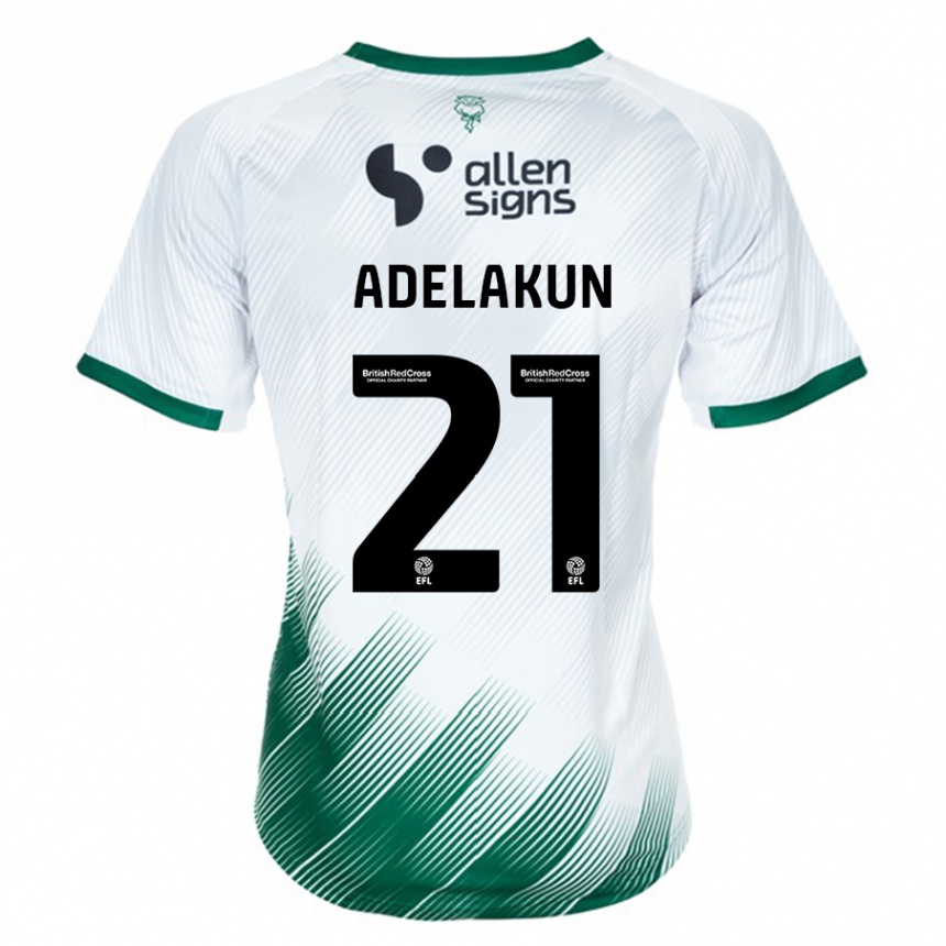 Hombre Fútbol Camiseta Hakeeb Adelakun #21 Blanco 2ª Equipación 2023/24 México