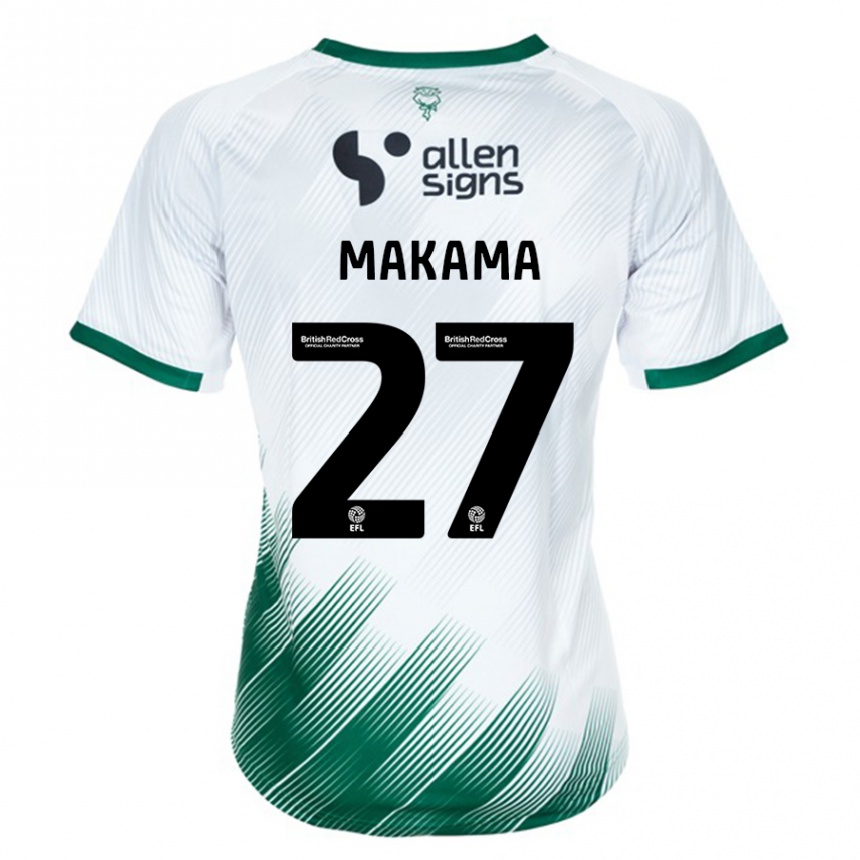 Hombre Fútbol Camiseta Jovon Makama #27 Blanco 2ª Equipación 2023/24 México