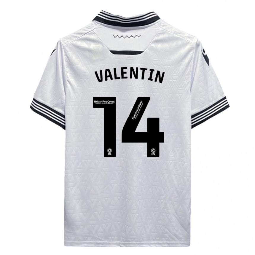 Hombre Fútbol Camiseta Pol Valentín #14 Blanco 2ª Equipación 2023/24 México