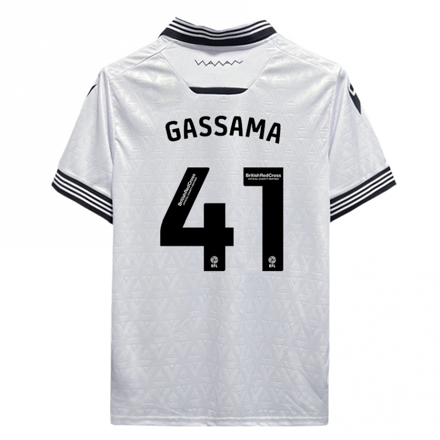 Hombre Fútbol Camiseta Djeidi Gassama #41 Blanco 2ª Equipación 2023/24 México