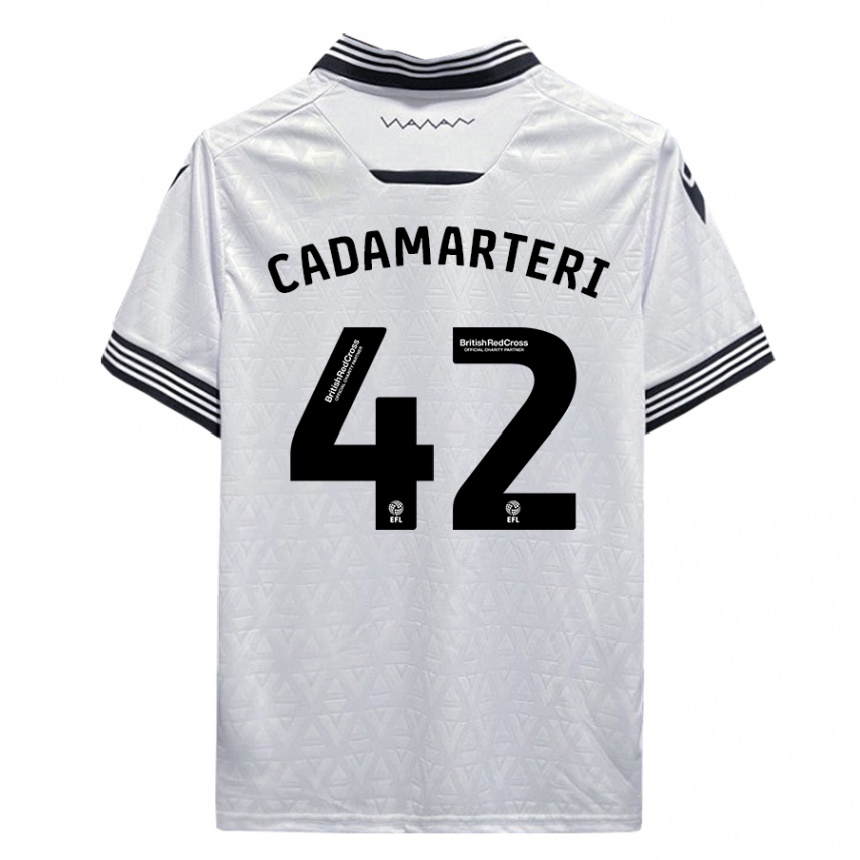 Hombre Fútbol Camiseta Bailey Cadamarteri #42 Blanco 2ª Equipación 2023/24 México