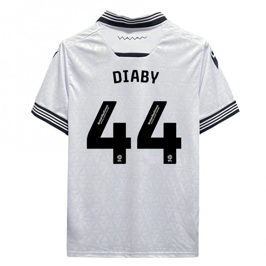 Hombre Fútbol Camiseta Momo Diaby #44 Blanco 2ª Equipación 2023/24 México