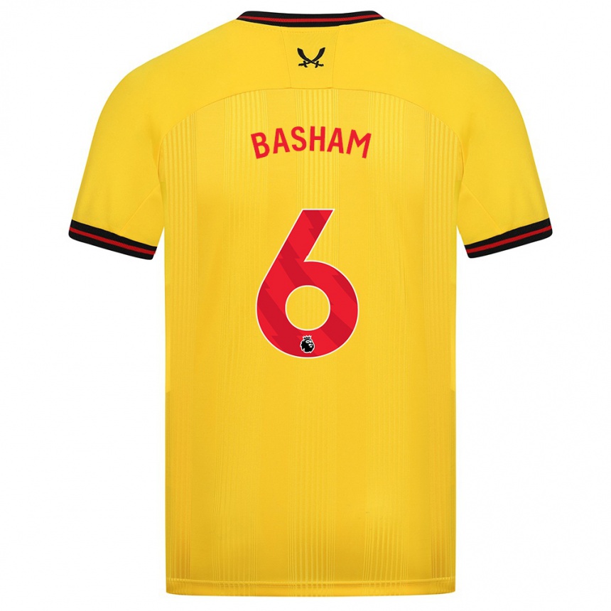 Hombre Fútbol Camiseta Chris Basham #6 Amarillo 2ª Equipación 2023/24 México