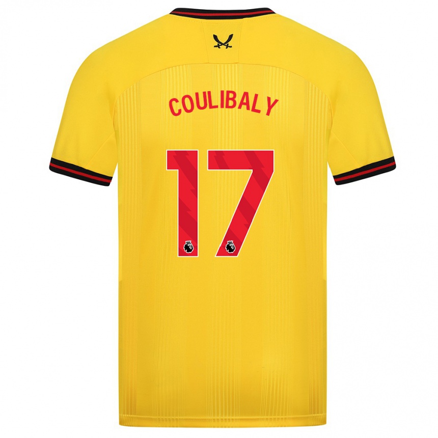 Hombre Fútbol Camiseta Ismaila Coulibaly #17 Amarillo 2ª Equipación 2023/24 México