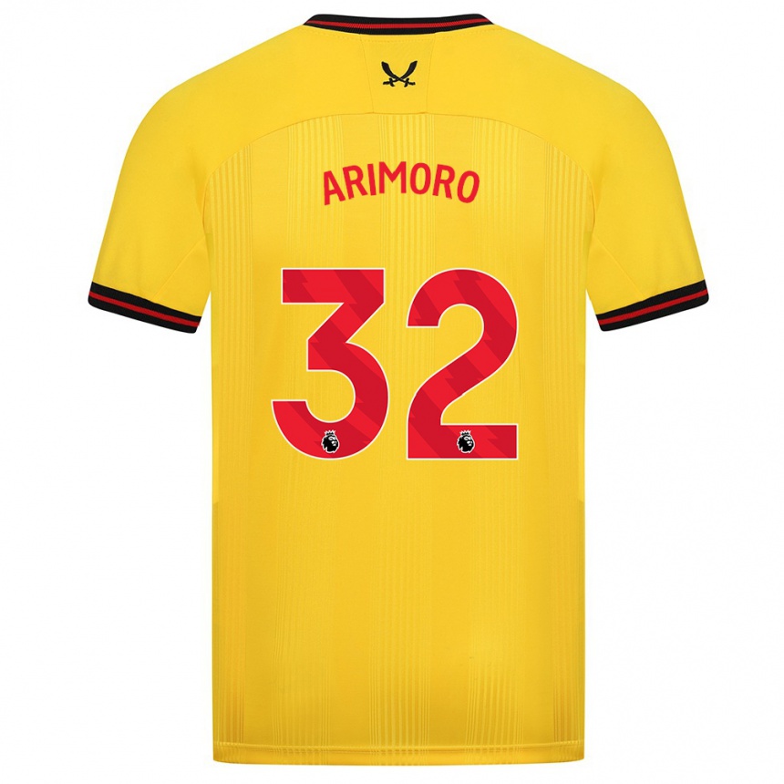 Hombre Fútbol Camiseta Juliet Khinde Adebowale-Arimoro #32 Amarillo 2ª Equipación 2023/24 México