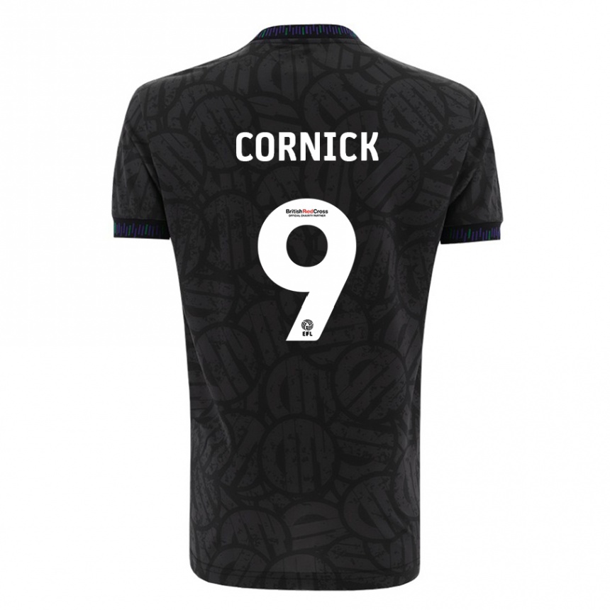 Hombre Fútbol Camiseta Harry Cornick #9 Negro 2ª Equipación 2023/24 México