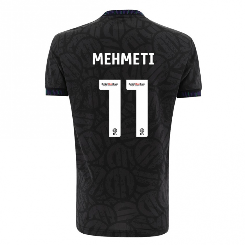 Hombre Fútbol Camiseta Anis Mehmeti #11 Negro 2ª Equipación 2023/24 México