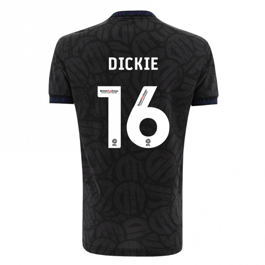 Hombre Fútbol Camiseta Rob Dickie #16 Negro 2ª Equipación 2023/24 México