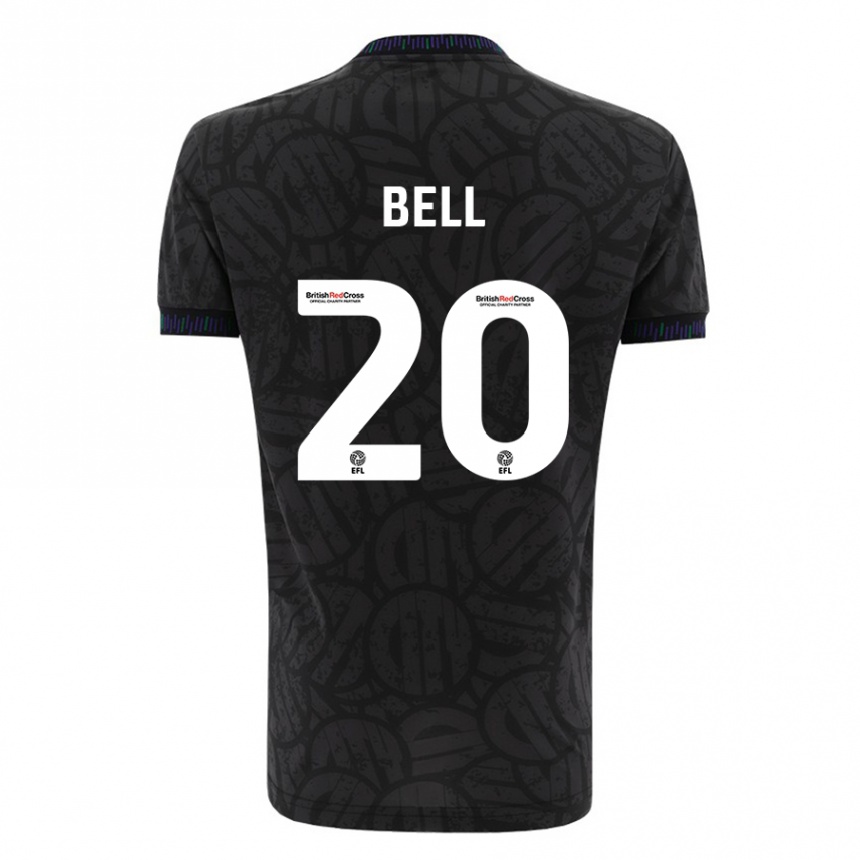 Hombre Fútbol Camiseta Sam Bell #20 Negro 2ª Equipación 2023/24 México