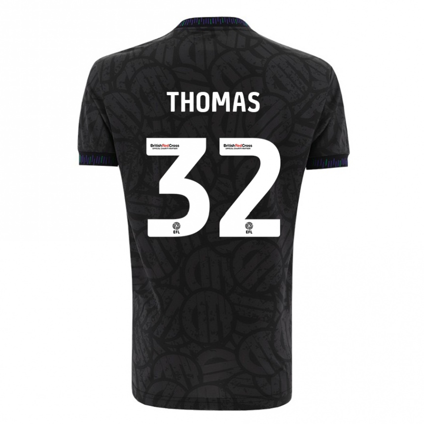 Hombre Fútbol Camiseta Lewis Thomas #32 Negro 2ª Equipación 2023/24 México