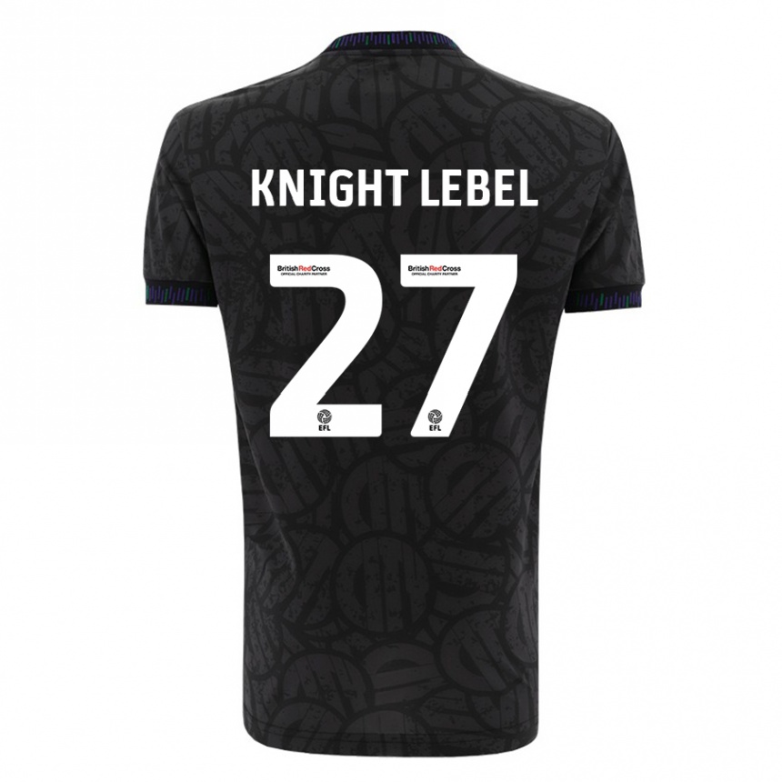 Hombre Fútbol Camiseta Jamie Knight-Lebel #27 Negro 2ª Equipación 2023/24 México