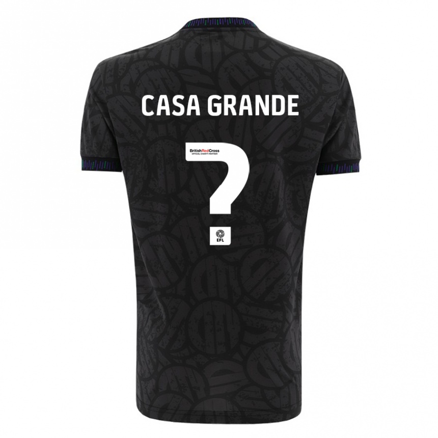 Hombre Fútbol Camiseta Josey Casa-Grande #0 Negro 2ª Equipación 2023/24 México