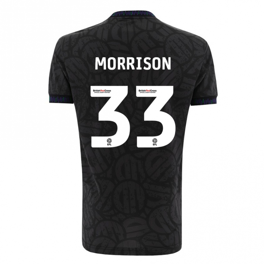 Hombre Fútbol Camiseta Elijah Morrison #33 Negro 2ª Equipación 2023/24 México