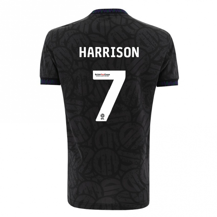 Hombre Fútbol Camiseta Abi Harrison #7 Negro 2ª Equipación 2023/24 México