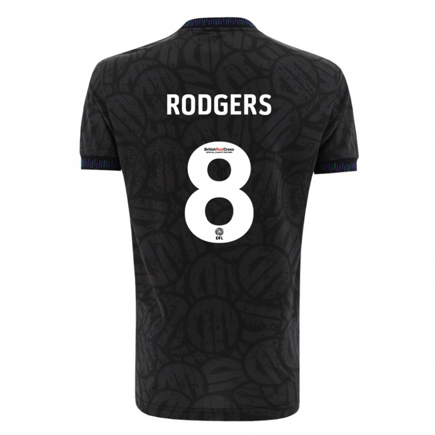 Hombre Fútbol Camiseta Amy Rodgers #8 Negro 2ª Equipación 2023/24 México