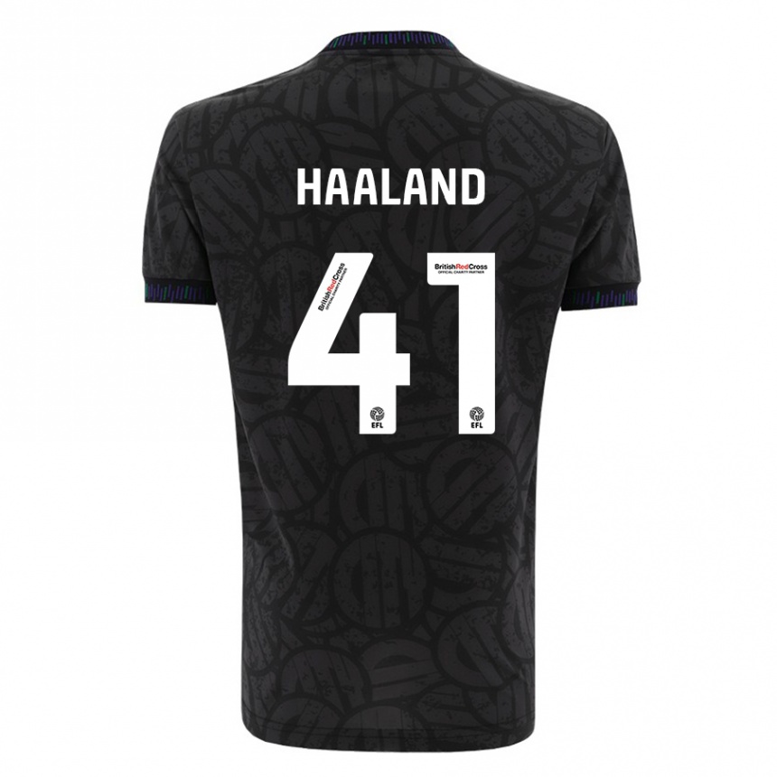 Hombre Fútbol Camiseta Benedicte Haaland #41 Negro 2ª Equipación 2023/24 México