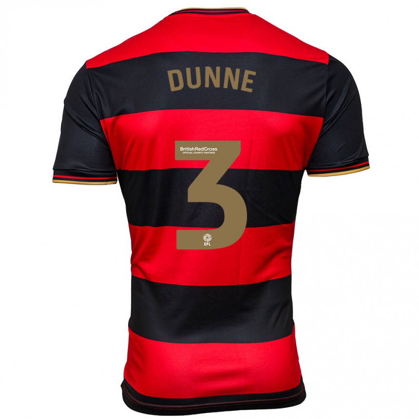 Hombre Fútbol Camiseta Jimmy Dunne #3 Negro Rojo 2ª Equipación 2023/24 México