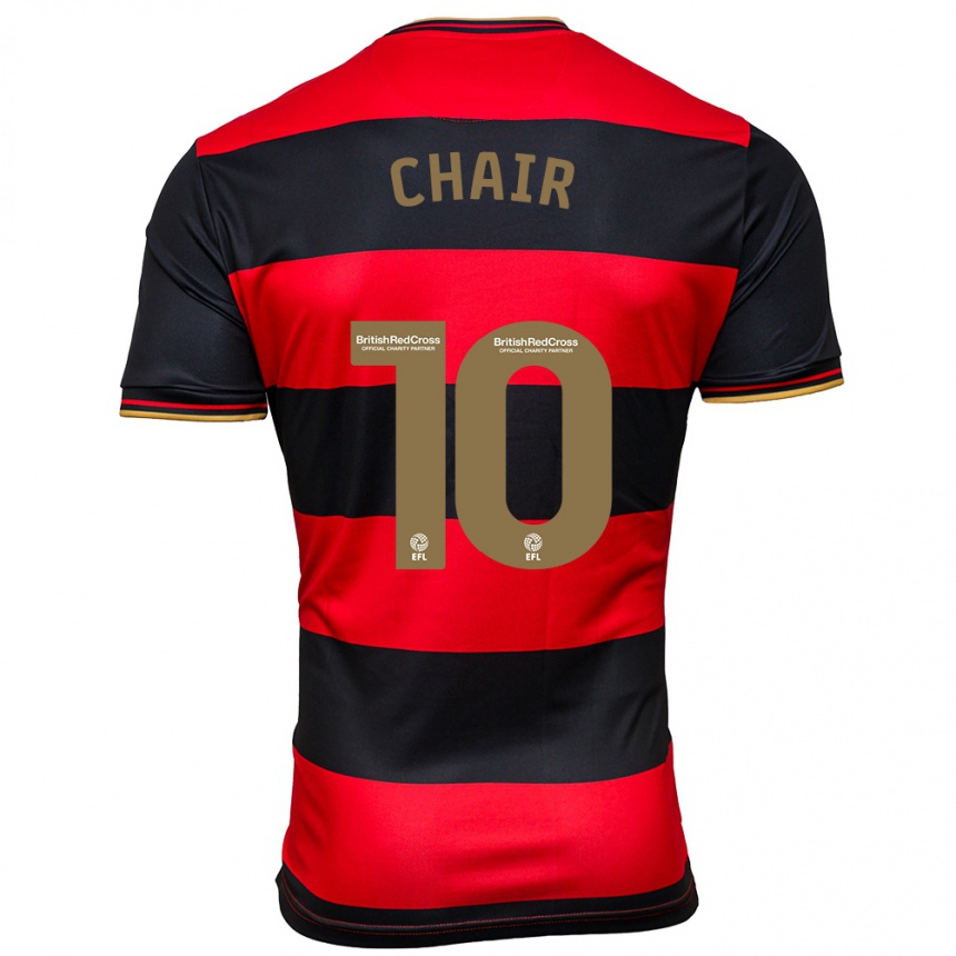 Hombre Fútbol Camiseta Ilias Chair #10 Negro Rojo 2ª Equipación 2023/24 México