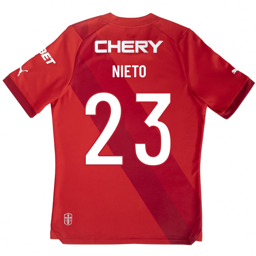 Hombre Fútbol Camiseta Byron Nieto #23 Rojo 2ª Equipación 2023/24 México