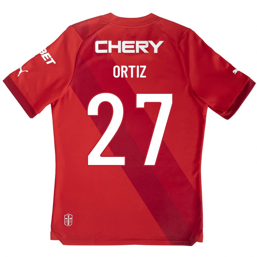 Hombre Fútbol Camiseta Jorge Ortiz #27 Rojo 2ª Equipación 2023/24 México