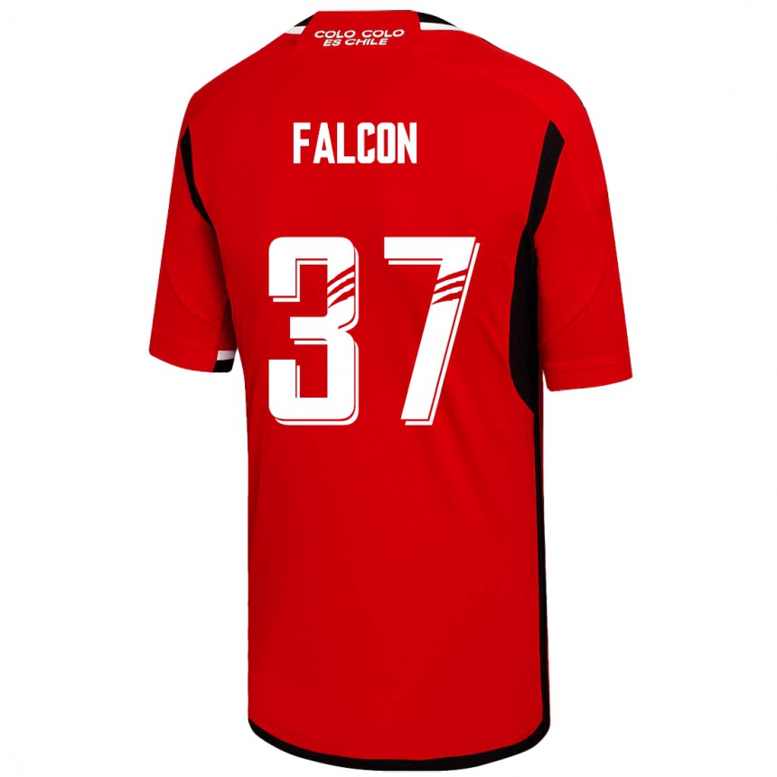 Hombre Fútbol Camiseta Maximiliano Falcón #37 Rojo 2ª Equipación 2023/24 México