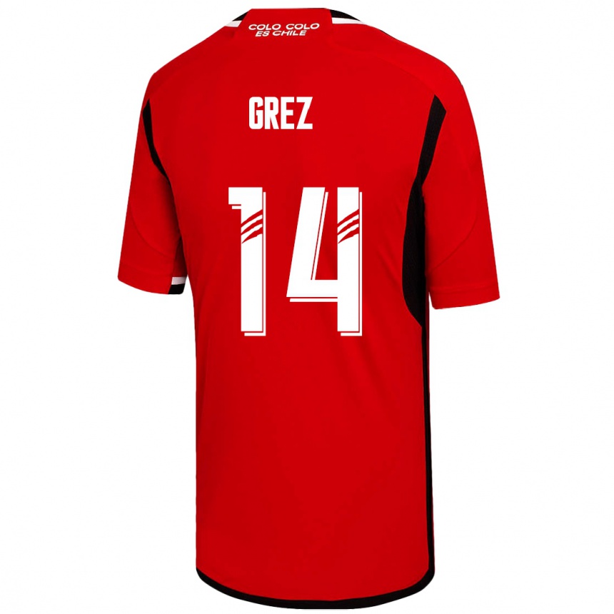 Hombre Fútbol Camiseta Javiera Grez #14 Rojo 2ª Equipación 2023/24 México