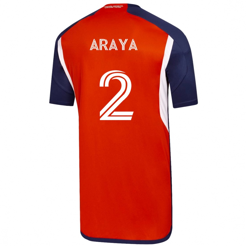 Hombre Fútbol Camiseta Fernanda Araya #2 Blanco 2ª Equipación 2023/24 México