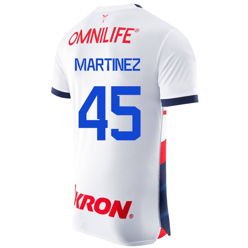 Hombre Fútbol Camiseta Raúl Martínez #45 Blanco 2ª Equipación 2023/24 México