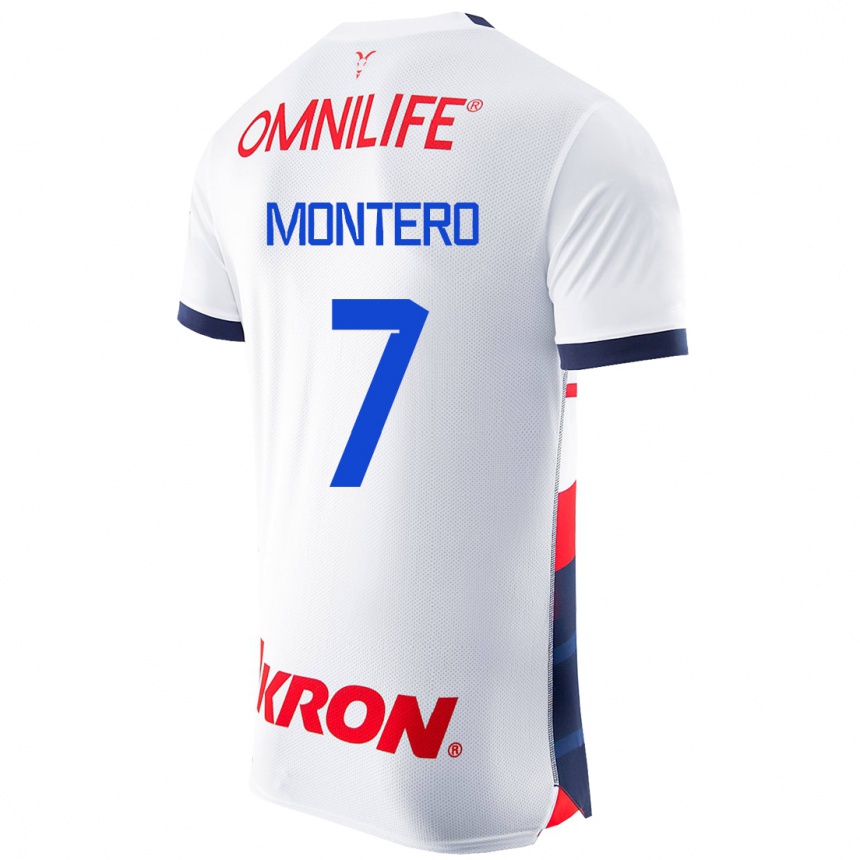Hombre Fútbol Camiseta Casandra Montero #7 Blanco 2ª Equipación 2023/24 México