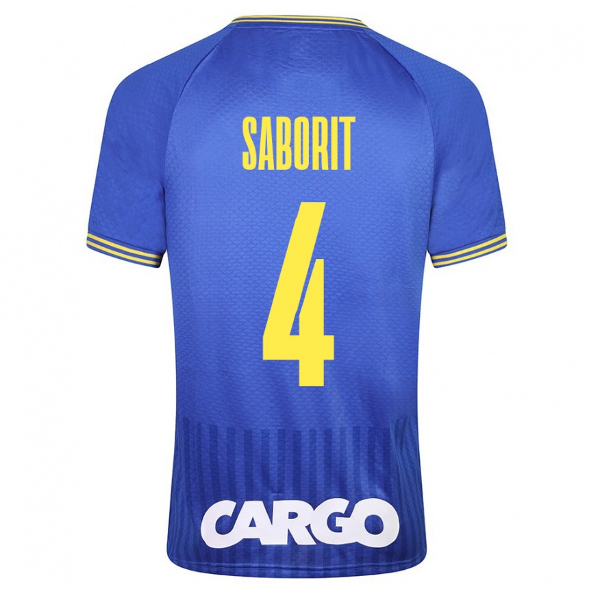 Hombre Fútbol Camiseta Enric Saborit #4 Azul 2ª Equipación 2023/24 México