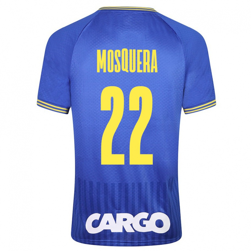 Hombre Fútbol Camiseta Orlando Mosquera #22 Azul 2ª Equipación 2023/24 México