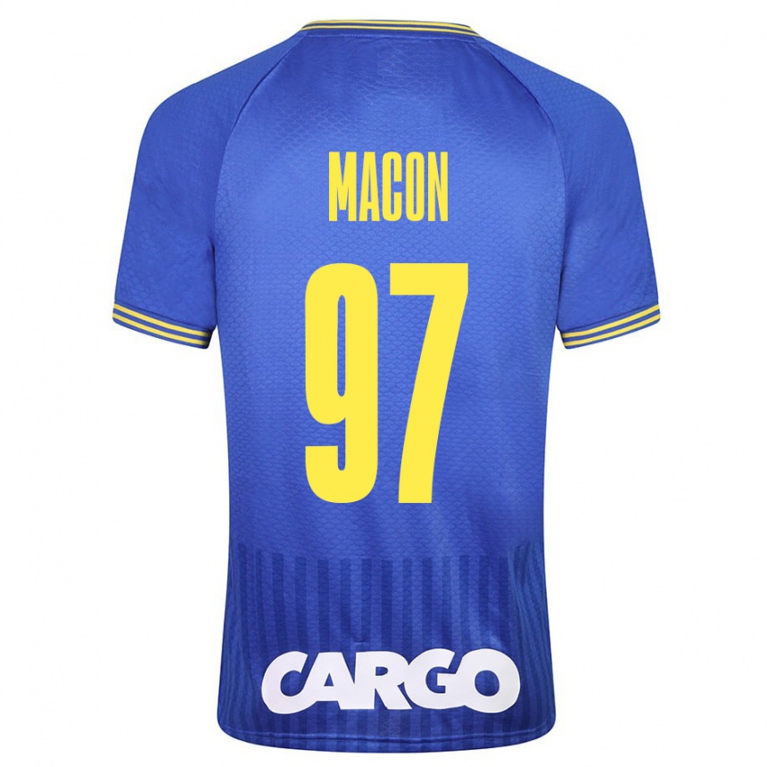 Hombre Fútbol Camiseta Yvann Maçon #97 Azul 2ª Equipación 2023/24 México