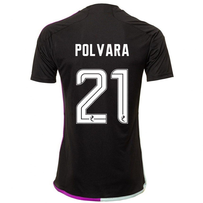 Hombre Fútbol Camiseta Dante Polvara #21 Negro 2ª Equipación 2023/24 México