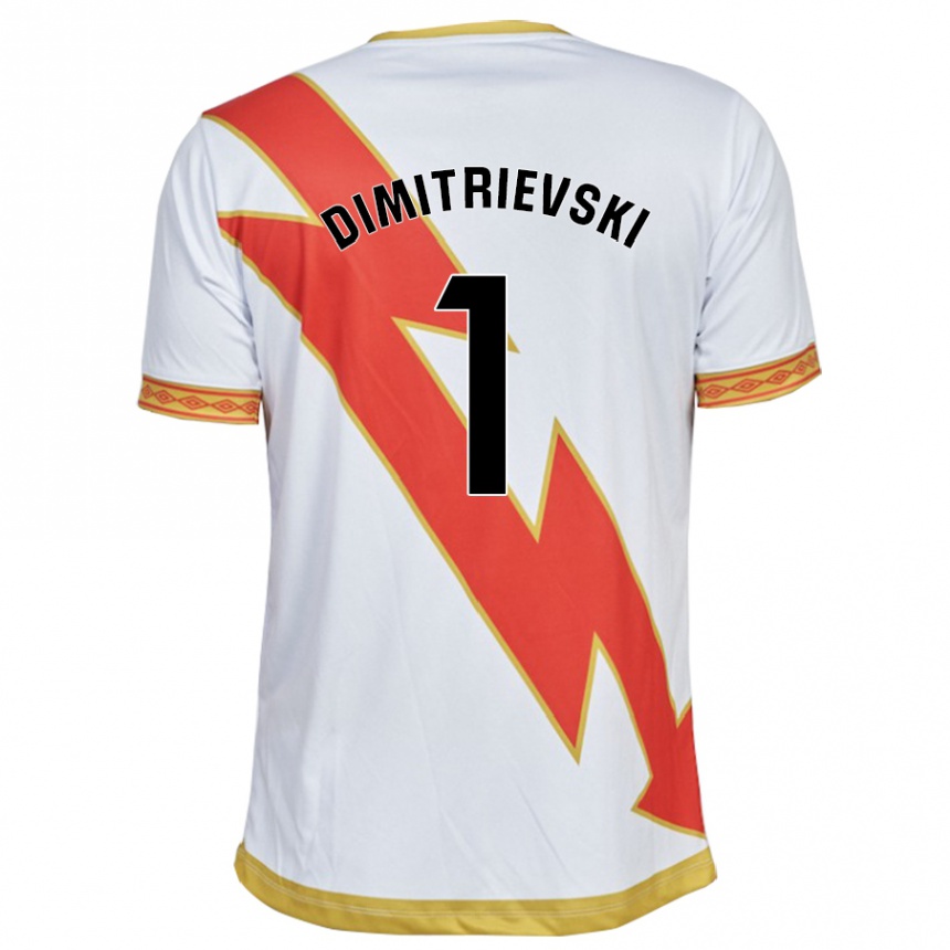 Mujer Fútbol Camiseta Stole Dimitrievski #1 Blanco 1ª Equipación 2023/24 México