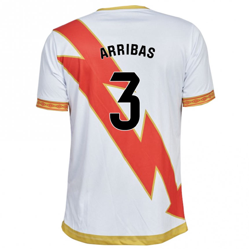 Mujer Fútbol Camiseta Sergio Arribas #3 Blanco 1ª Equipación 2023/24 México