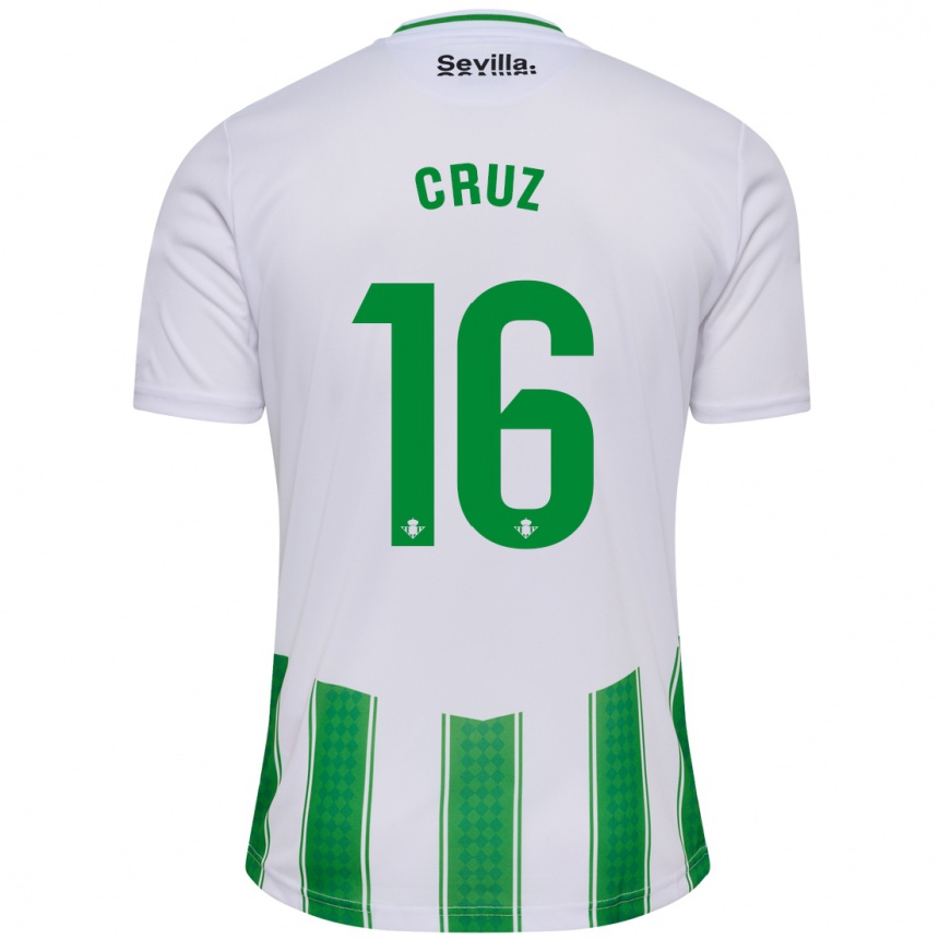 Mujer Fútbol Camiseta Juan Cruz #16 Blanco 1ª Equipación 2023/24 México