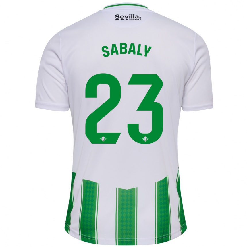 Mujer Fútbol Camiseta Youssouf Sabaly #23 Blanco 1ª Equipación 2023/24 México