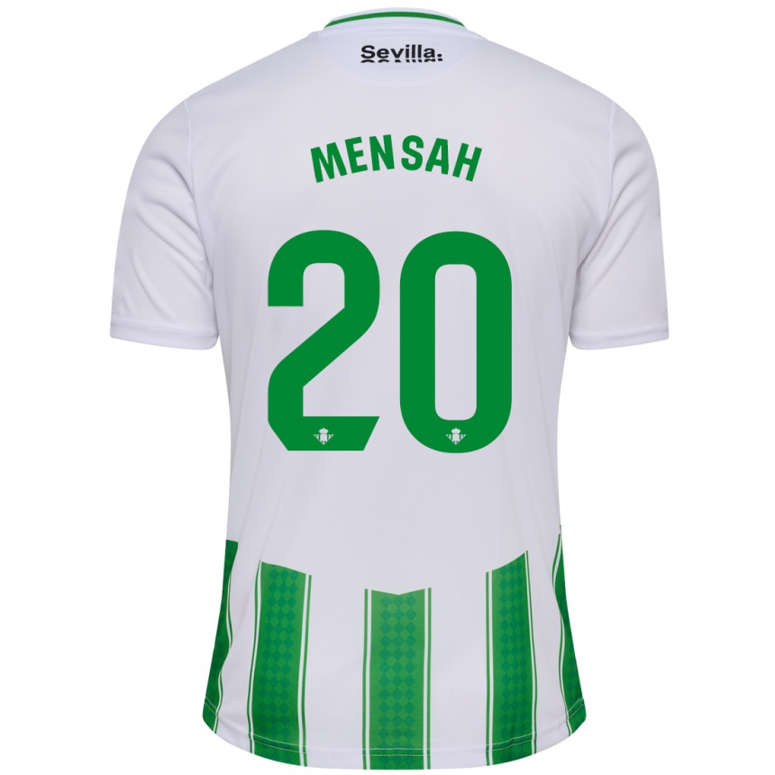 Mujer Fútbol Camiseta Mawuli Mensah #20 Blanco 1ª Equipación 2023/24 México