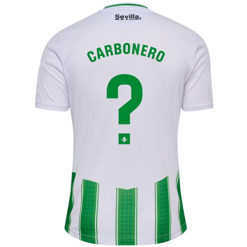 Mujer Fútbol Camiseta Marco Carbonero #0 Blanco 1ª Equipación 2023/24 México