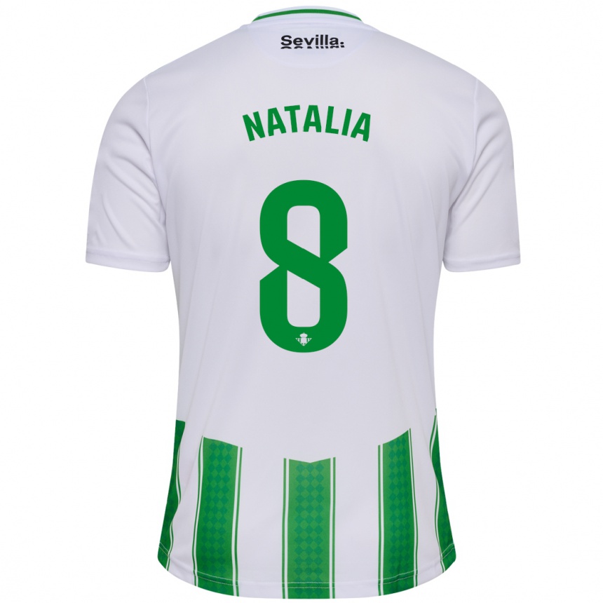 Mujer Fútbol Camiseta Natalia Montilla Martinez #8 Blanco 1ª Equipación 2023/24 México