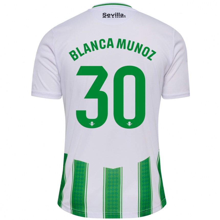 Mujer Fútbol Camiseta Blanca Muñoz #30 Blanco 1ª Equipación 2023/24 México