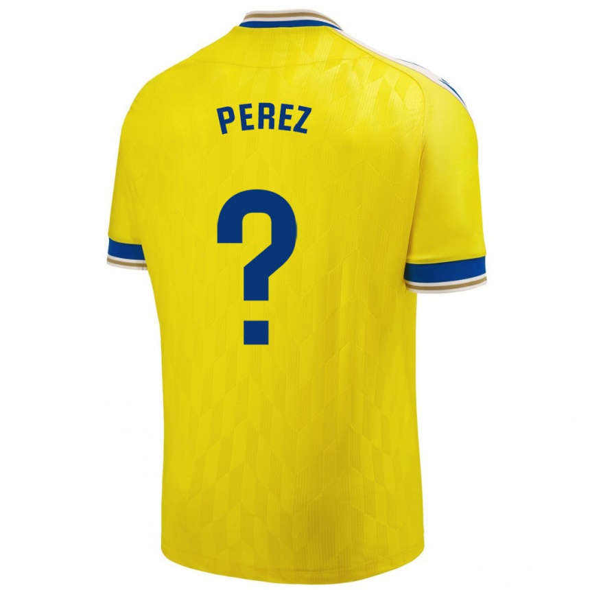 Mujer Fútbol Camiseta Ángel Pérez #0 Amarillo 1ª Equipación 2023/24 México
