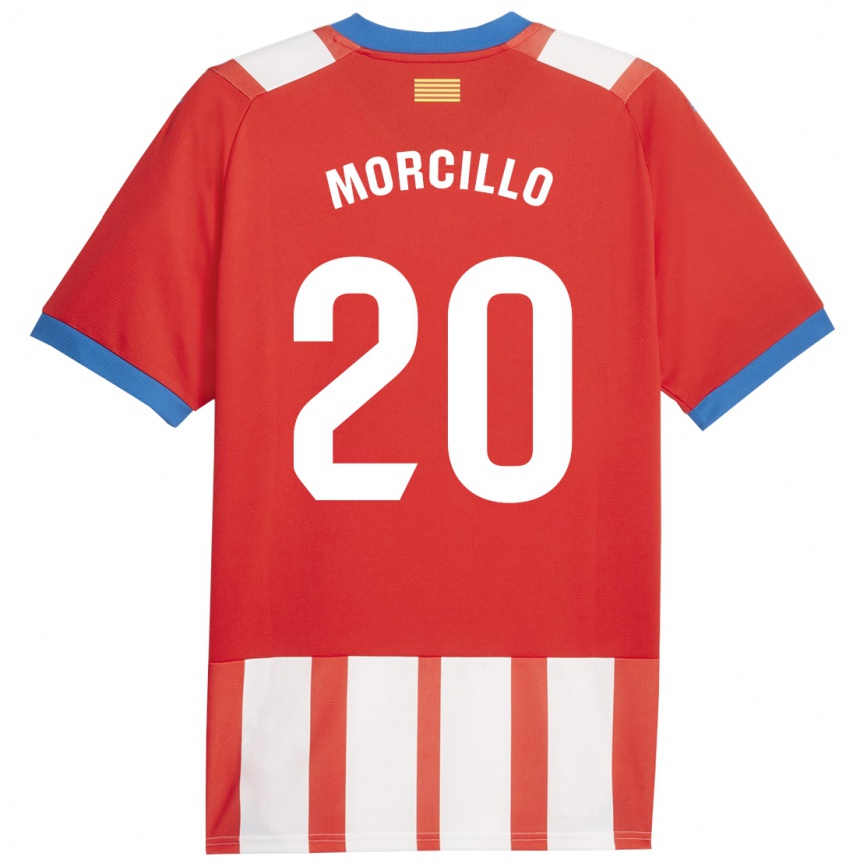 Mujer Fútbol Camiseta Luis Morcillo #20 Rojo Blanco 1ª Equipación 2023/24 México