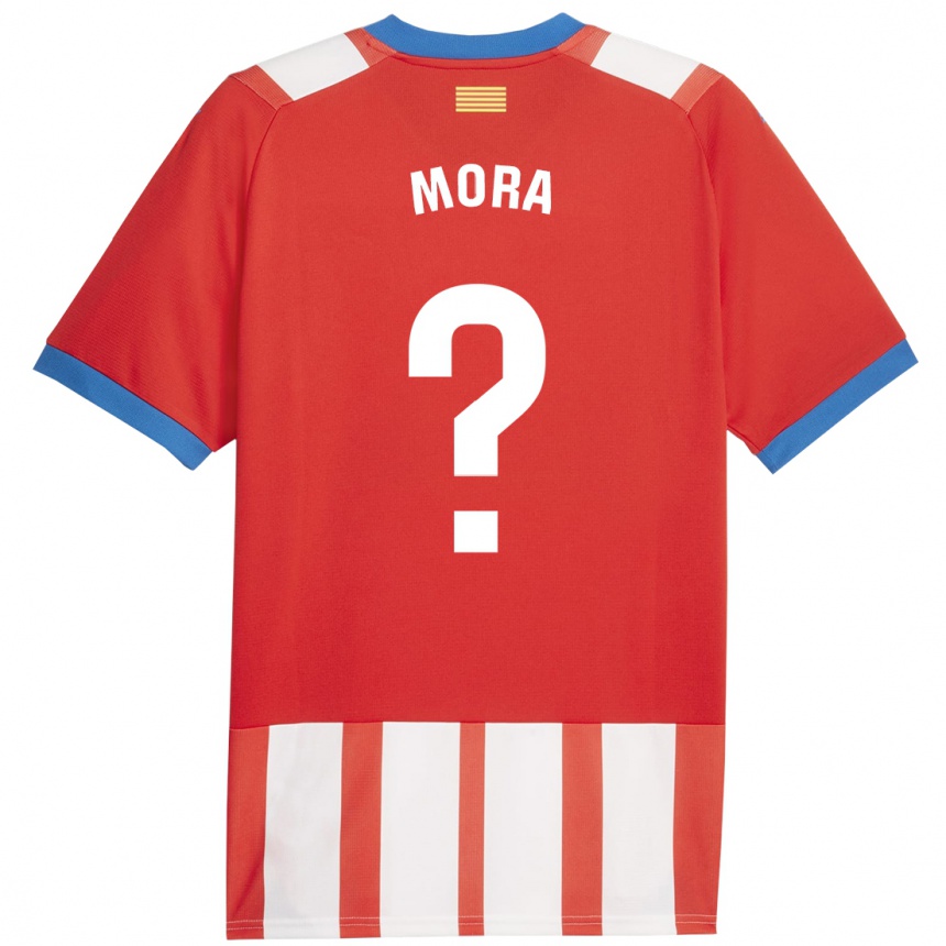 Mujer Fútbol Camiseta Adrià Mora #0 Rojo Blanco 1ª Equipación 2023/24 México