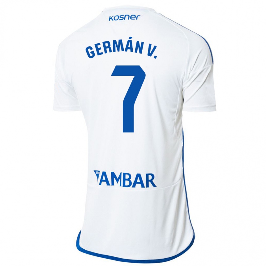 Mujer Fútbol Camiseta German Valera #7 Blanco 1ª Equipación 2023/24 México