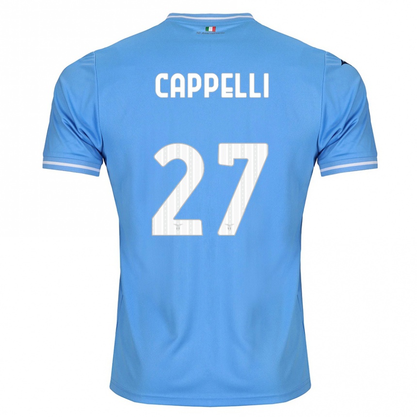 Mujer Fútbol Camiseta Tommaso Cappelli #27 Azul 1ª Equipación 2023/24 México