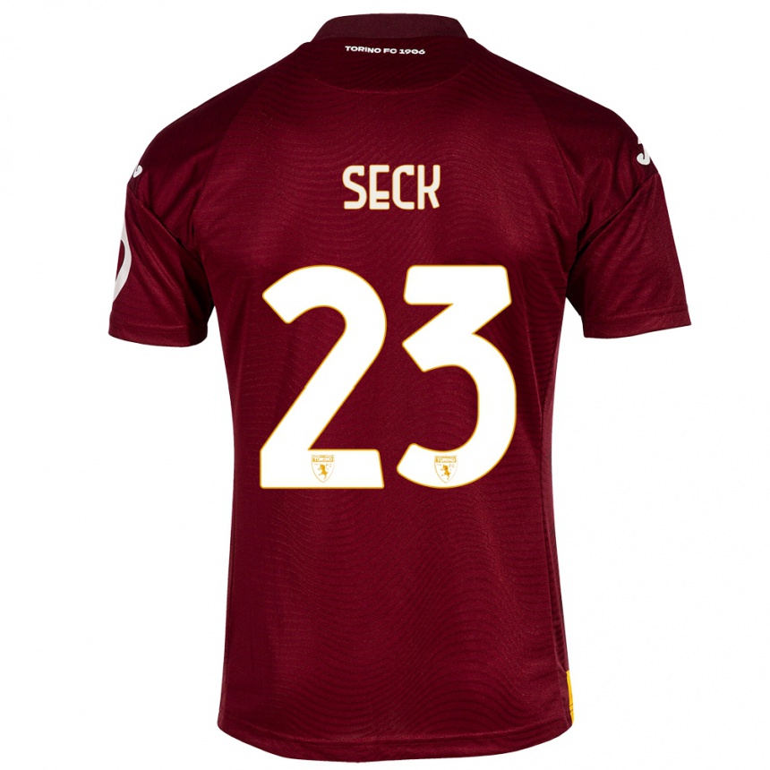 Mujer Fútbol Camiseta Demba Seck #23 Rojo Oscuro 1ª Equipación 2023/24 México